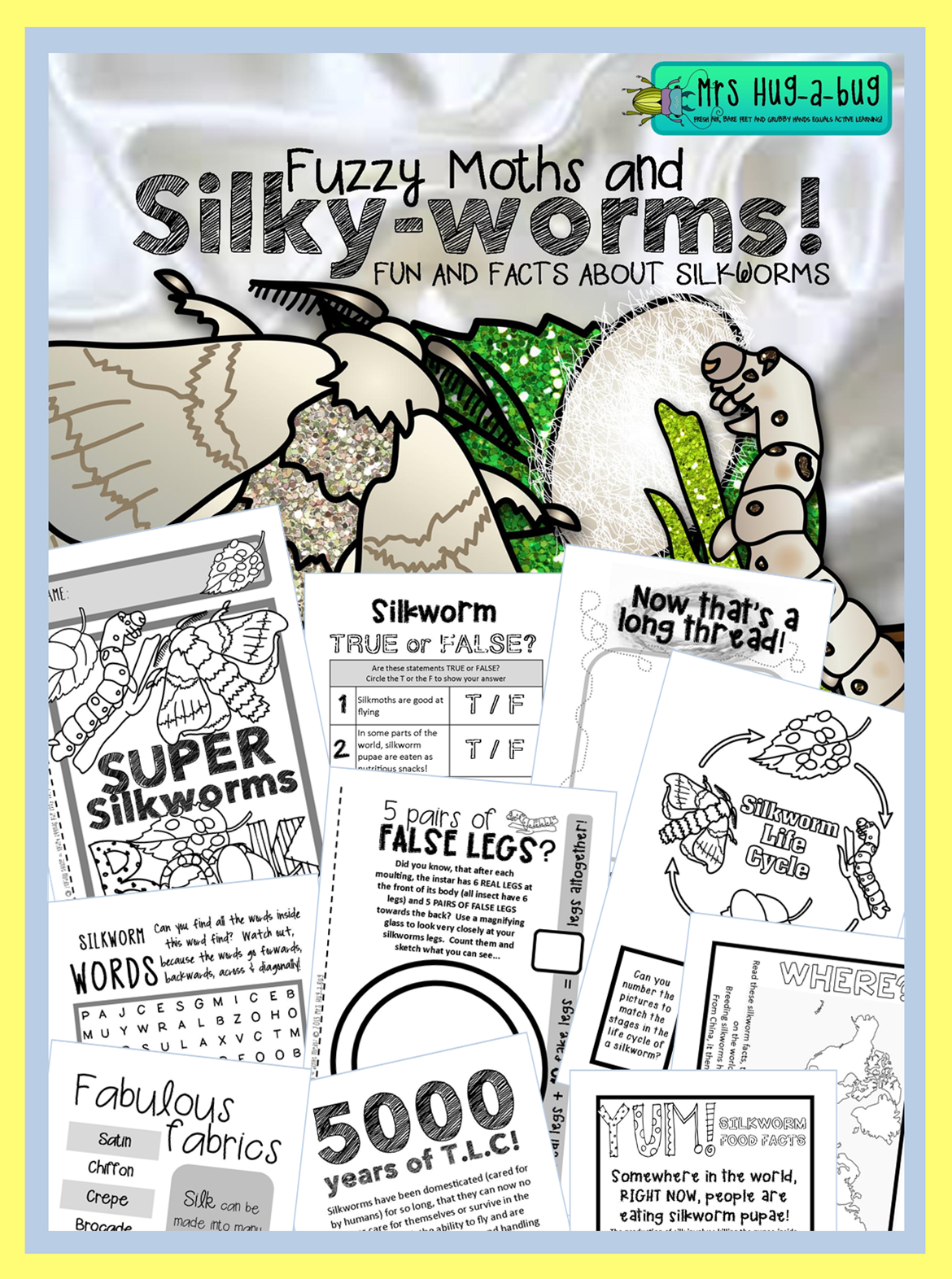 Top 5 coolest facts about…….SILKWORMS! {+Free printable}