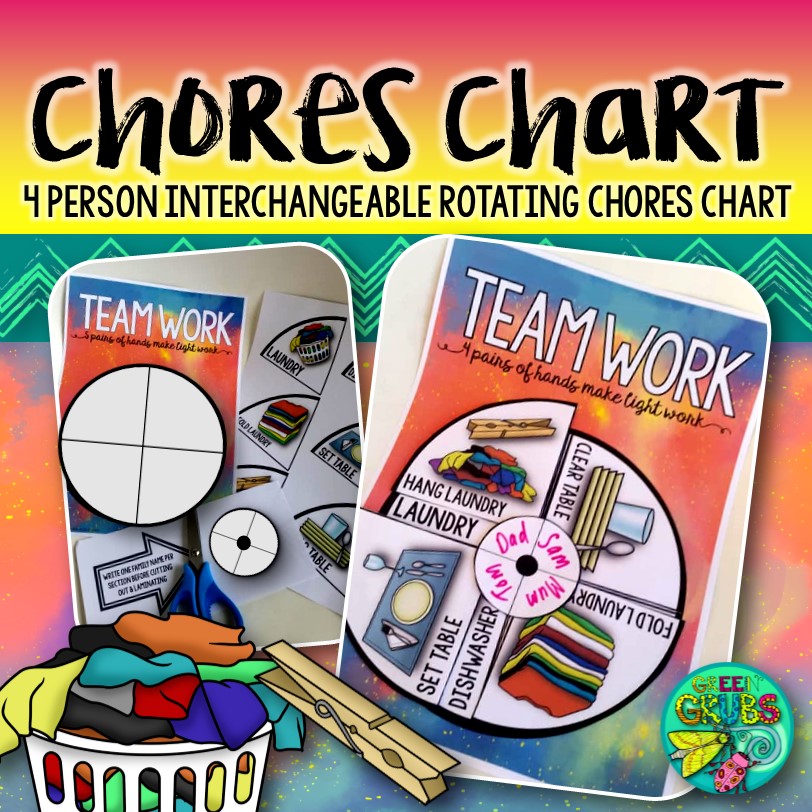 4 Person Chore Chart