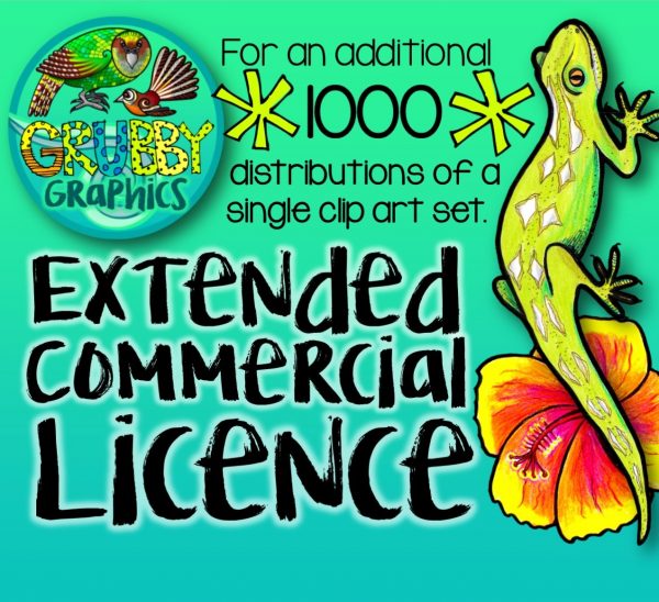 Unlimited Uses GlettirArt Extended Commercial Use License With Mass Production For Clipart