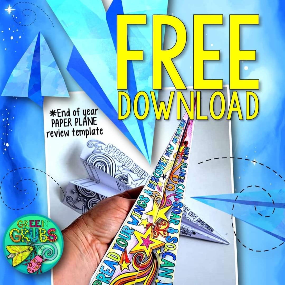 paper-plane-end-of-year-review-free-download for Free Printable Paper Plane Templates Paper Plane 'End Of Year' review, FREE download! for Free Printable Paper Plane Templates