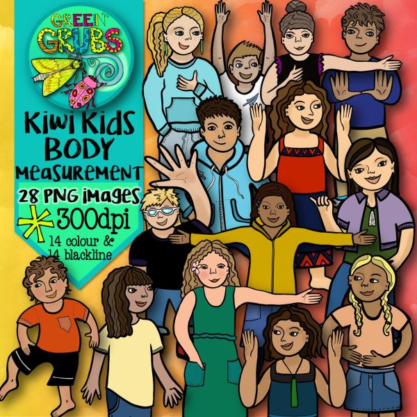 Maori Body Measurement Clip Art (Kiwi Kids)